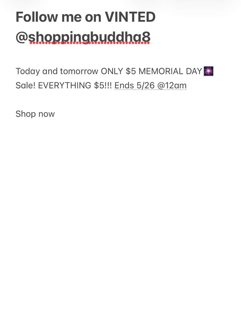 🎆Memorial Day Sale🎆 $5 EVERYTHING!